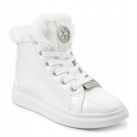 Sneakers laccate bianco caldo TL135-9 1