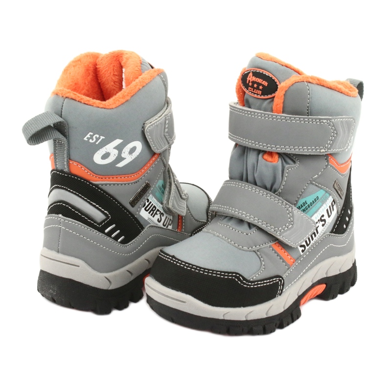 Stivali American Club con membrana RL34 grigia nero arancia grigio 4