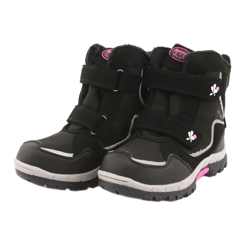 American Club Stivali a membrana americani HL26 nero rosa grigio 3