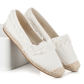 Vices Espadrillas Bianche Con Frange bianca 1