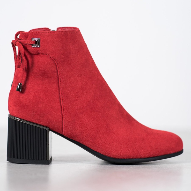 Goodin Stivali in camoscio rosso 2