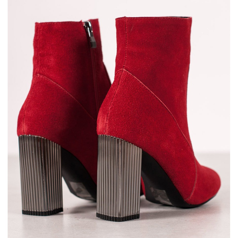 Goodin Stivali di pelle sexy rosso 1