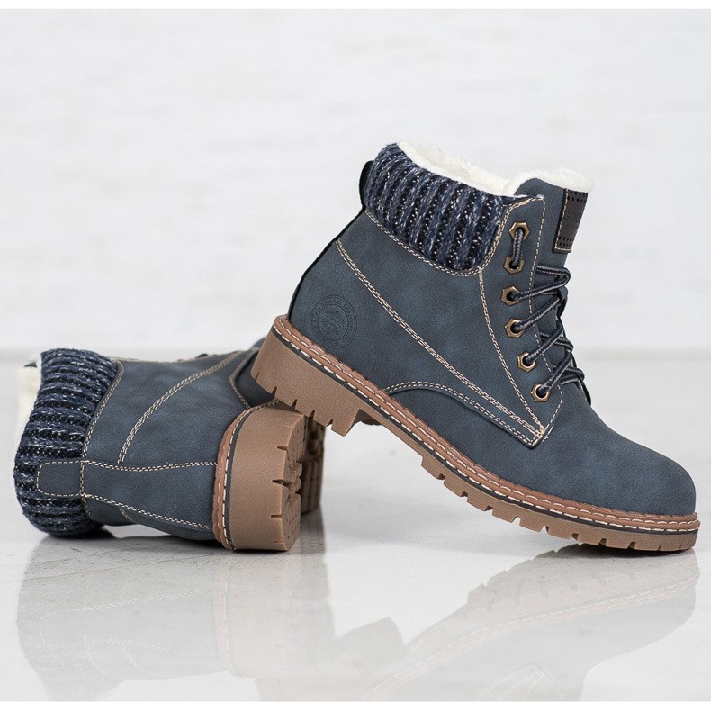 Goodin Cacciatori di pelli con pelle di pecora blu 1