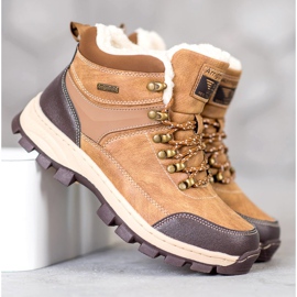 Arrigo Bello Stivali invernali stringati marrone 1