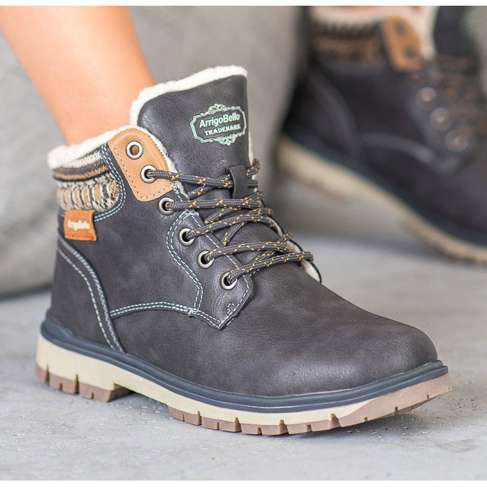 Arrigo Bello Trapper con lacci grigio 1