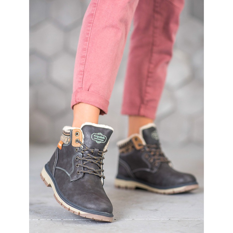 Arrigo Bello Trapper con lacci grigio 2