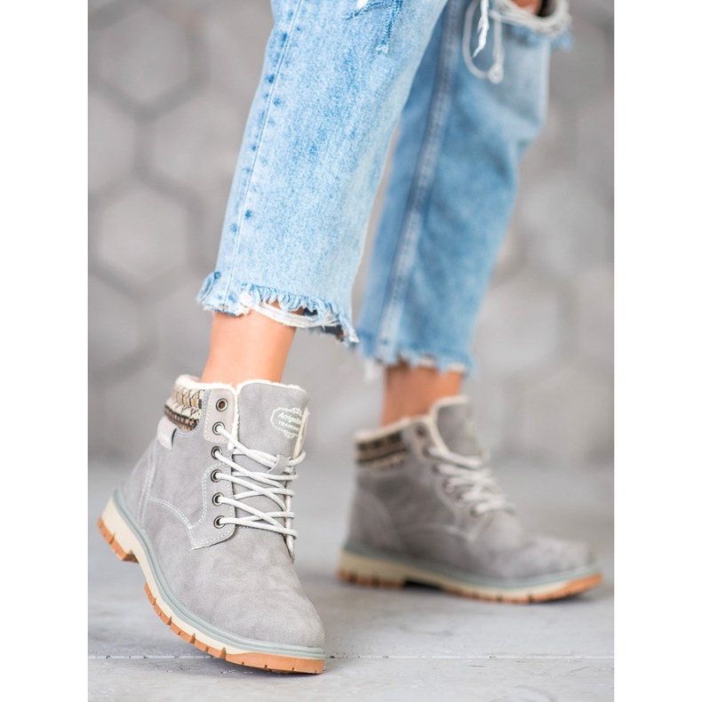 Arrigo Bello Trapper con lacci grigio 1