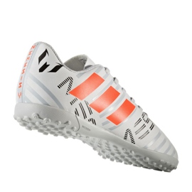 Scarpe da calcio Adidas Nemeziz Messi 17.4 TF Jr S77207 bianca 1