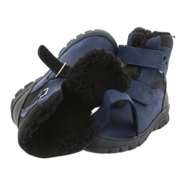 Mazurek Stivali in pelle con membrana 1351 blu navy/membrana nera 4