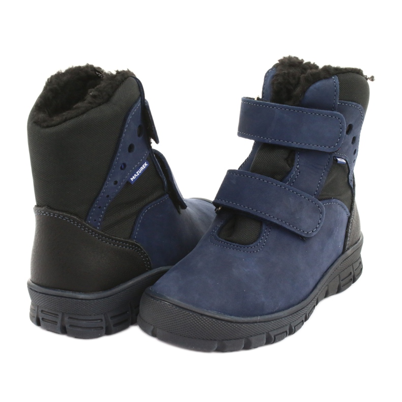 Stivali stivali con membrana blu navy Mazurek 1352 nero 3