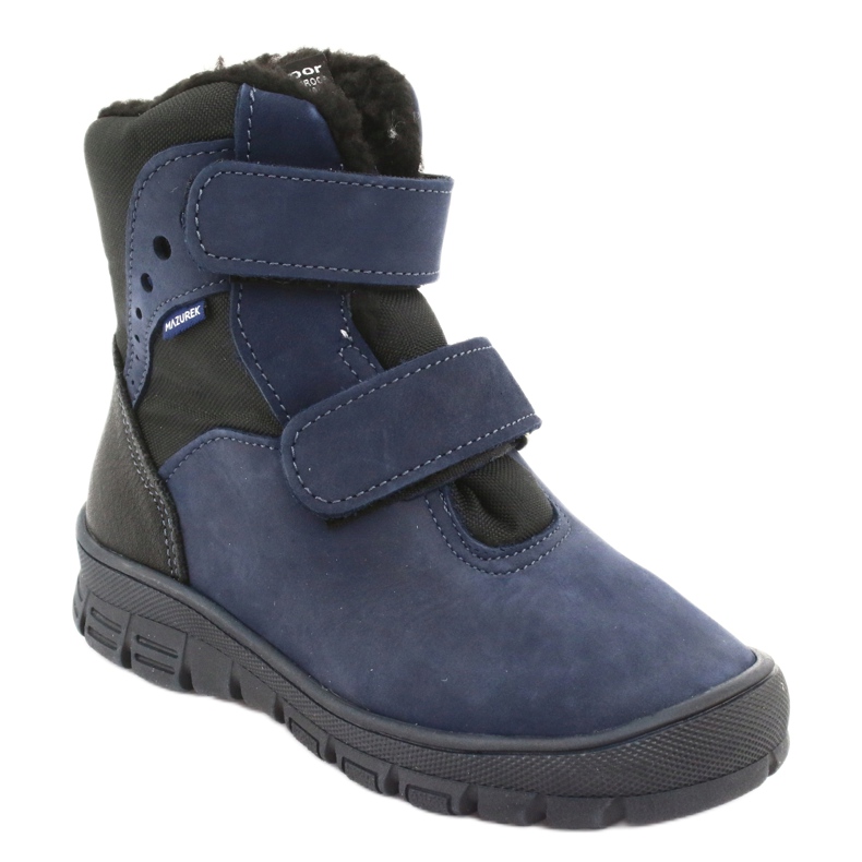Stivali stivali con membrana blu navy Mazurek 1353 nero 1