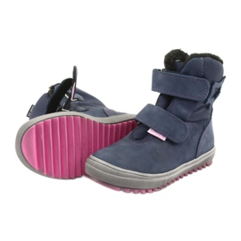 Stivali stivali con membrana blu navy Mazurek 1352 rosa 5