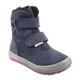 Stivali stivali con membrana blu navy Mazurek 1353 rosa 1
