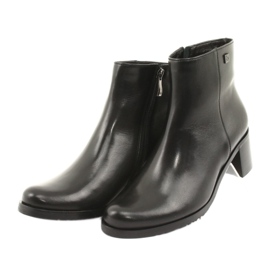 Arka Tacchi alti isolati in pelle femminile 7387 nero 3