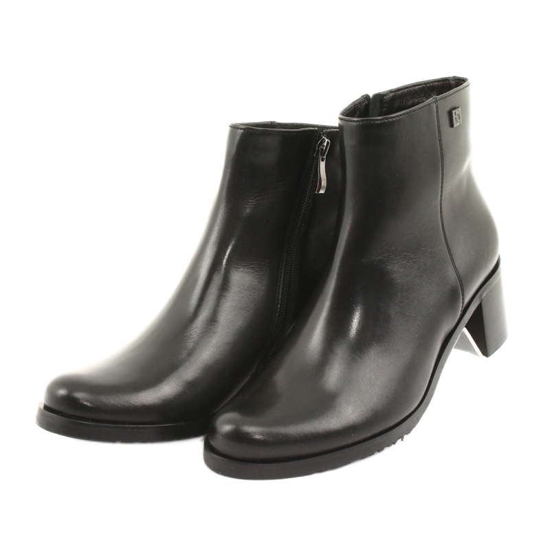 Arka Tacchi alti isolati in pelle femminile 7387 nero 3