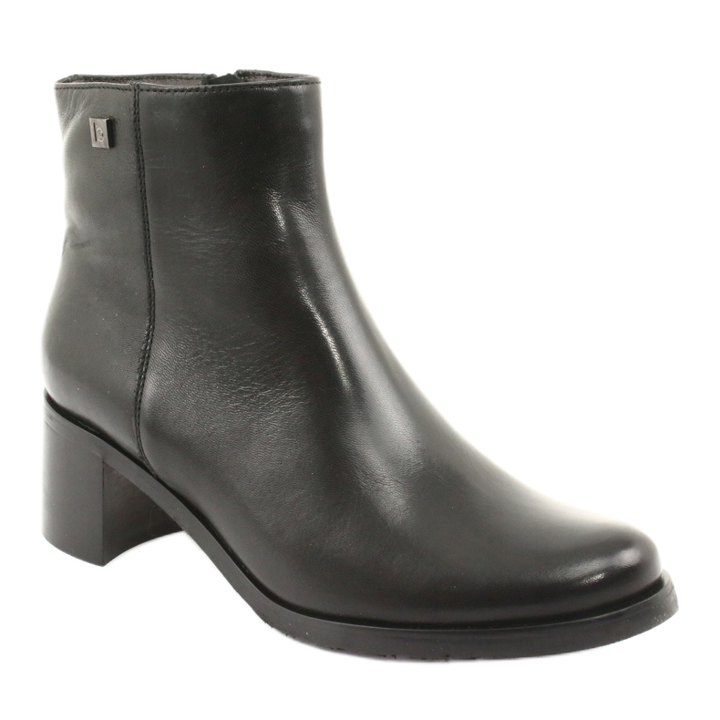 Arka Tacchi alti isolati in pelle femminile 7387 nero 1