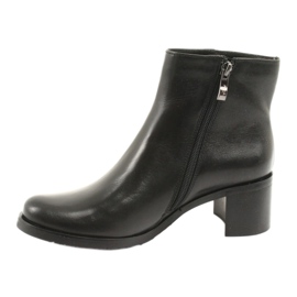 Arka Tacchi alti isolati in pelle femminile 7387 nero 2