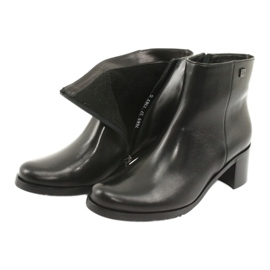 Arka Tacchi alti isolati in pelle femminile 7387 nero 6