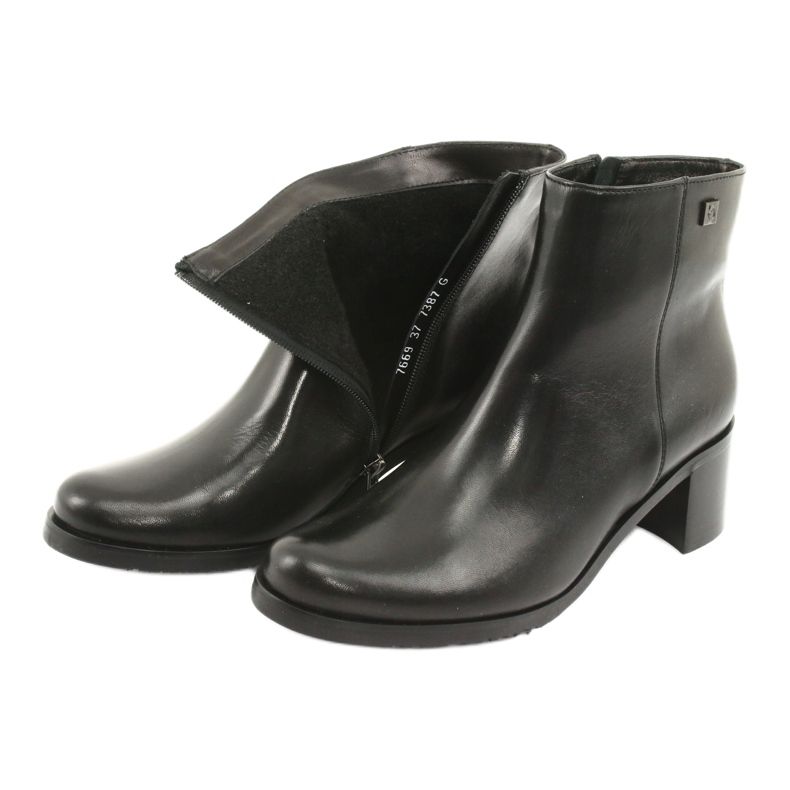 Arka Tacchi alti isolati in pelle femminile 7387 nero 6