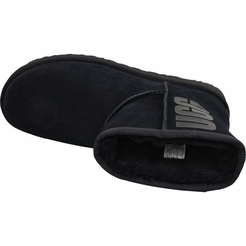 Ugg Classic Mini Logo in gomma W 1108231-BLK nero 2