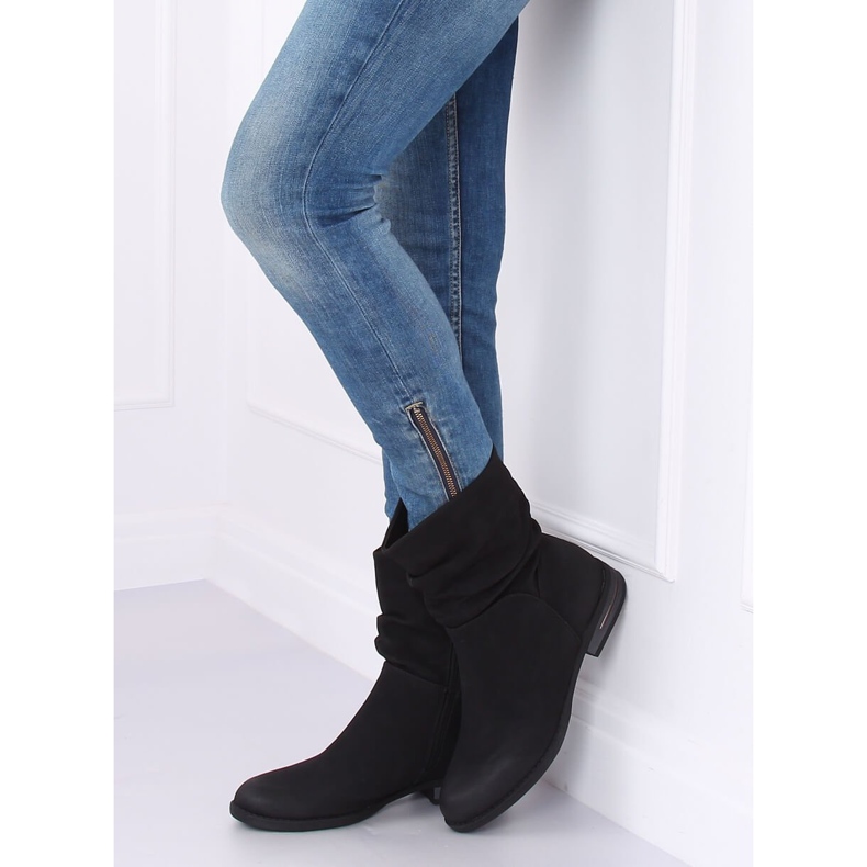 Stivali neri piatti da donna neri 5139 Black nero 2