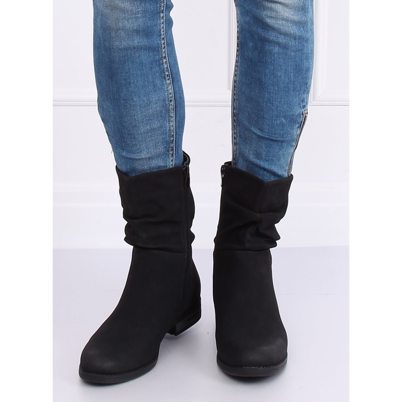 Stivali neri piatti da donna neri 5139 Black nero 1