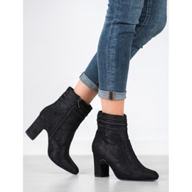 Kylie Stivali con tacco alto in camoscio nero 2