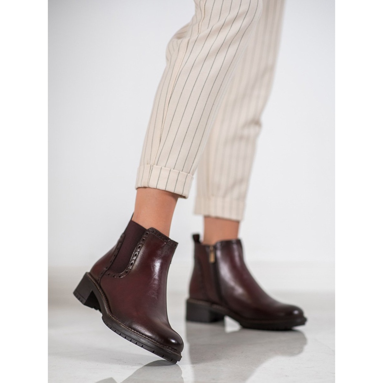 Filippo Stivali bordeaux con ecopelle rosso 2