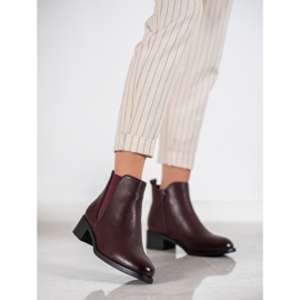 Ideal Shoes Stivali classici con elastico rosso 2
