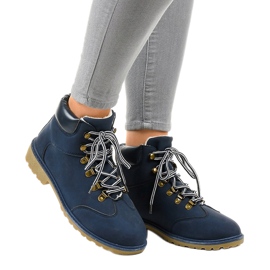 Stivali isolati blu scuro DS1702 blu navy 1