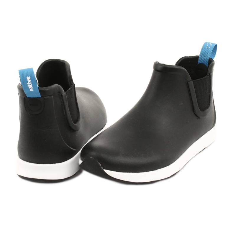Native Ap Rain Jiffy Guscio nero Gomma bianca Jiffy bianco 4
