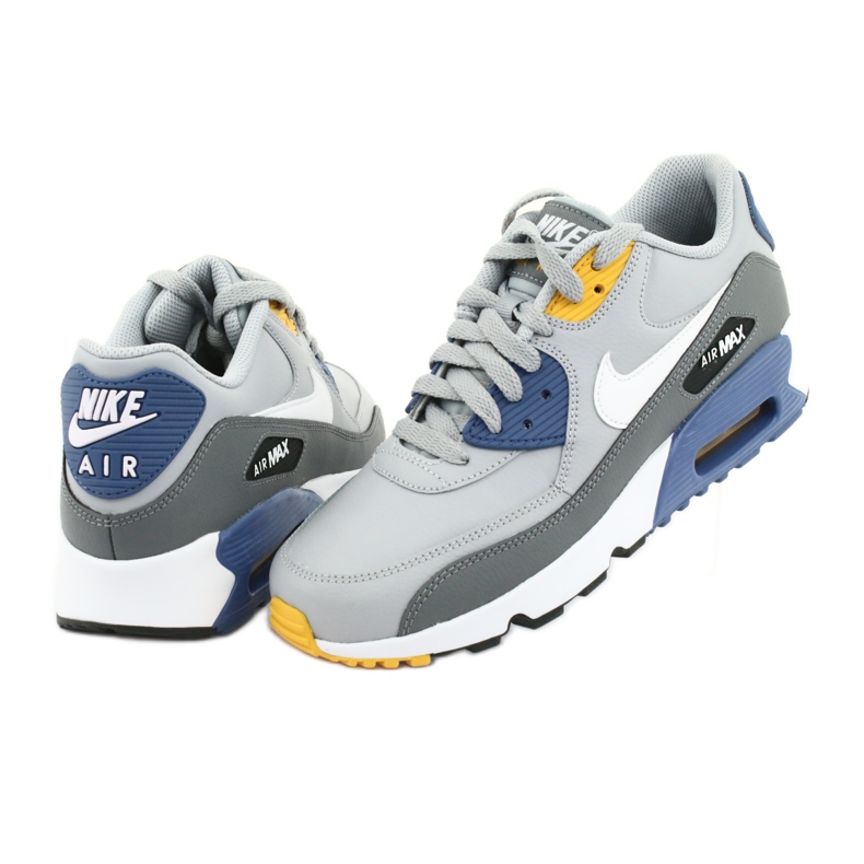 Nike Air Max 90 Ltr Gs Jr 833412-026 bianca blu grigio 4