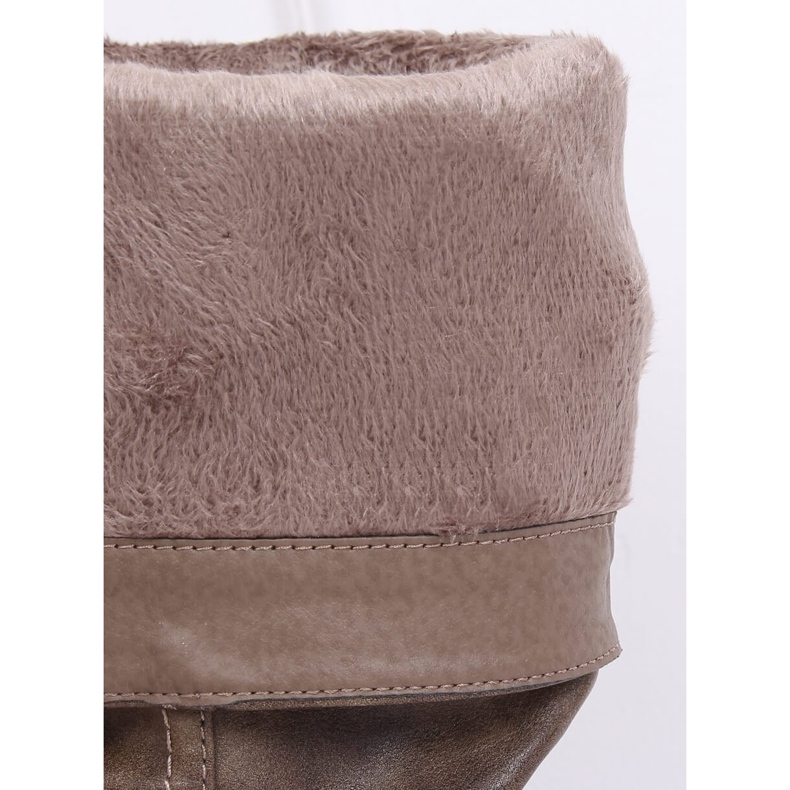 Stivali bassi da donna, beige 1084-PG Khaki 2