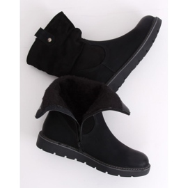 Stivali neri con suola spessa BM-9062 Black nero 1