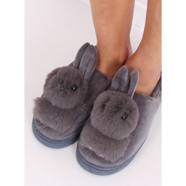 Pantofole grigie coniglietti grigio MA01 Grey 2