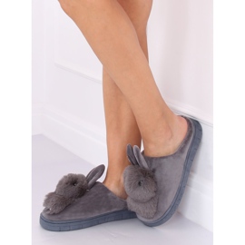Pantofole grigie coniglietti grigio MA01 Grey 1
