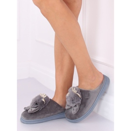 Pantofole grigie da donna grigie DD112 Grey grigio 1
