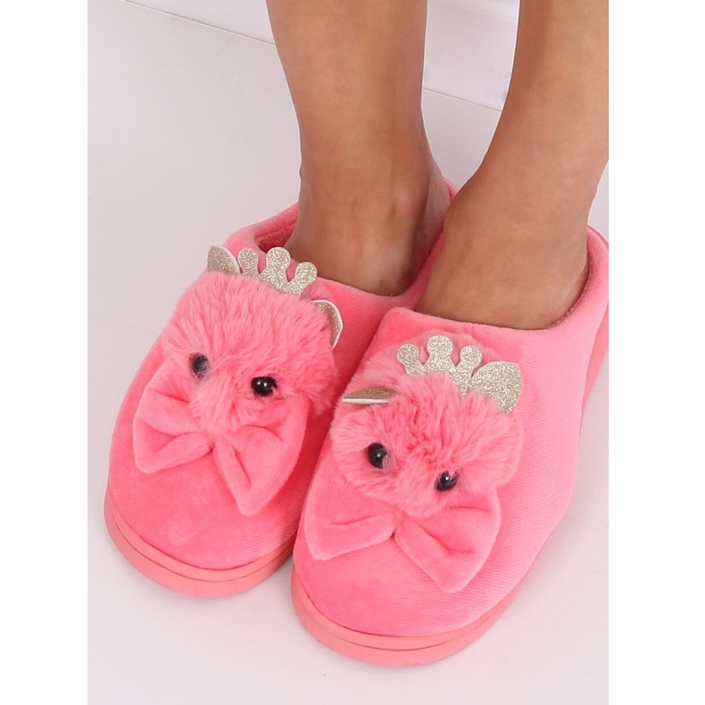 Pantofole da donna rosa scuro DD112 Red 2