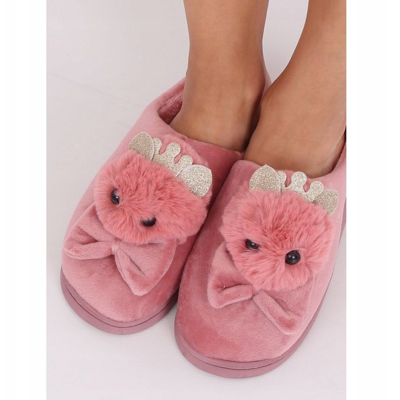 Pantofole da donna rosa sporco DD112 Pink 1