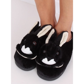 Pantofole da donna coniglietto nero MA17 Black 2