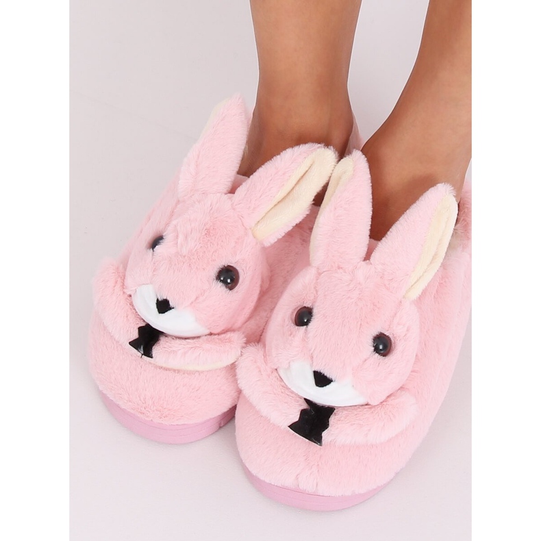Pantofole da donna coniglietti rosa chiaro MA17 Pink 1