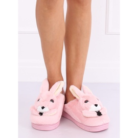 Pantofole da donna coniglietti rosa chiaro MA17 Pink 2