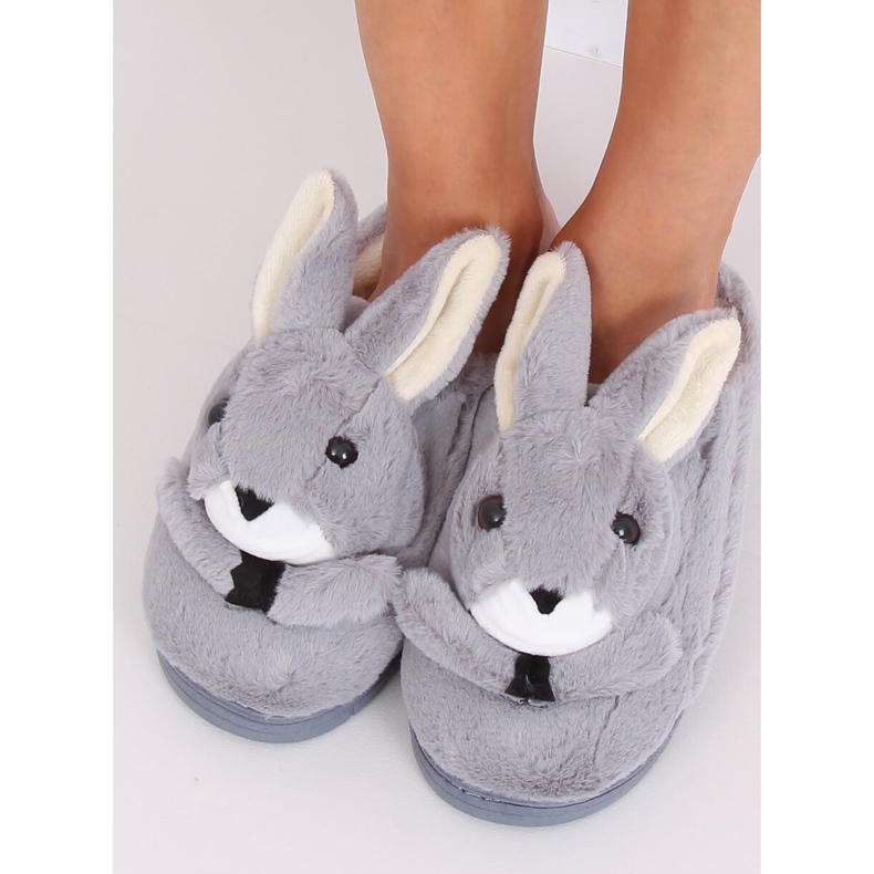 Pantofole grigie coniglietti grigio MA17 Grey 2