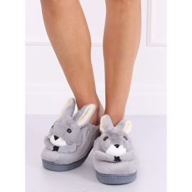Pantofole grigie coniglietti grigio MA17 Grey 1