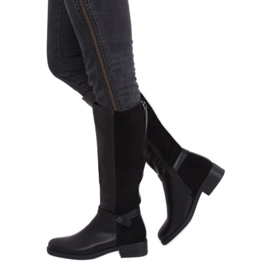 Stivali neri da donna neri G-7603 Black nero 1