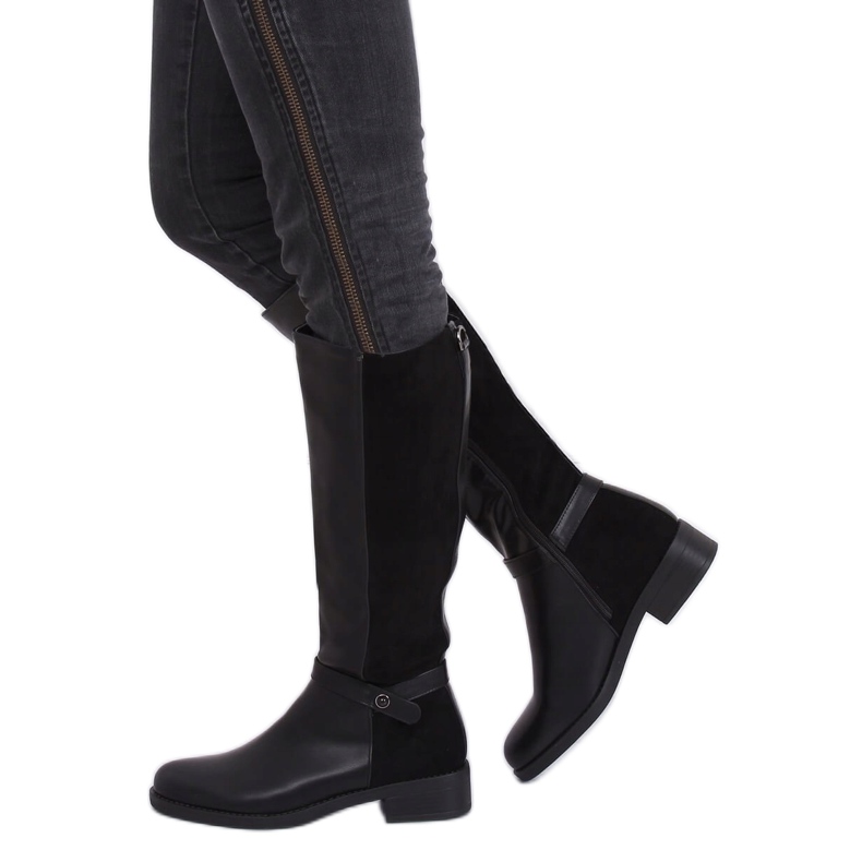 Stivali neri da donna neri G-7603 Black nero 1