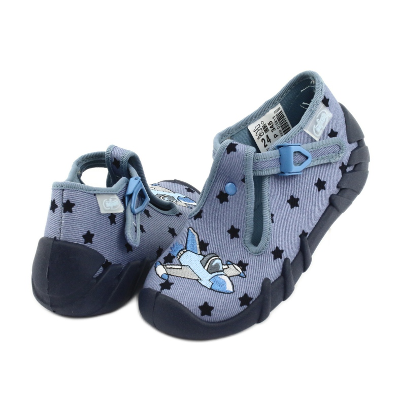 Scarpe per bambini colorate Befado 110P345 blu navy blu 4