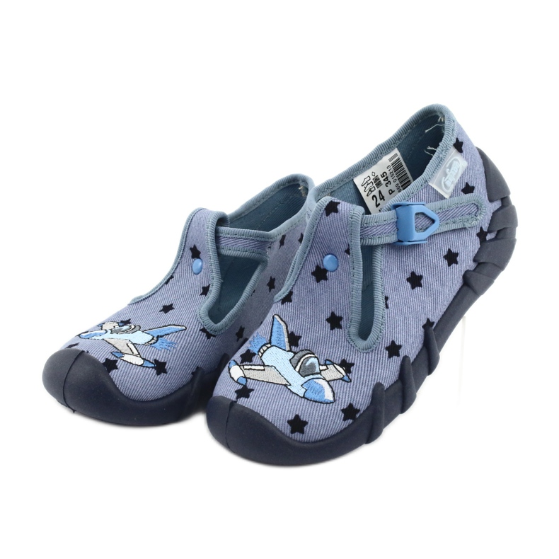 Scarpe per bambini colorate Befado 110P345 blu navy blu 3