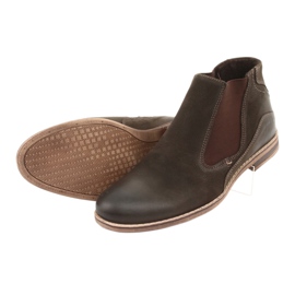 Riko Jodhpur Boots Inserzione marrone isolata da uomo 863 5