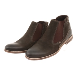 Riko Jodhpur Boots Inserzione marrone isolata da uomo 863 3